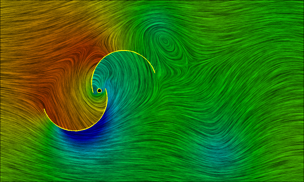 流れ場の可視化（CFD）