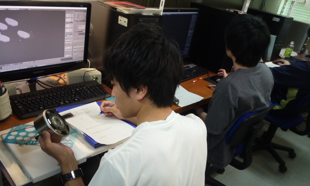 CAD/モデリング演習の様子