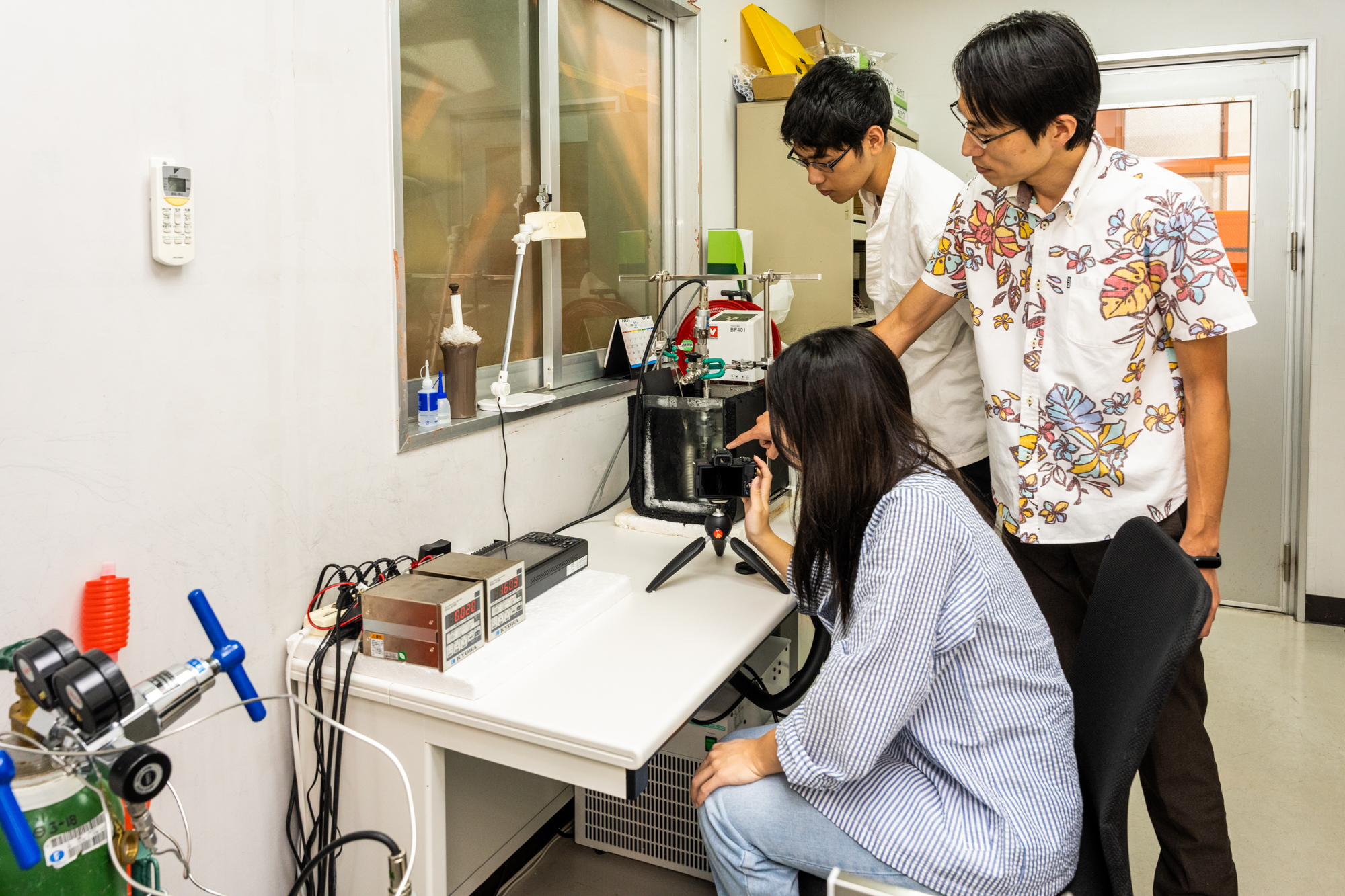 溶接・計測の実験風景